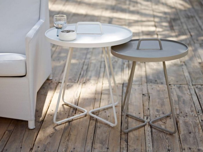 On The Move Sidobord Stor Taupe