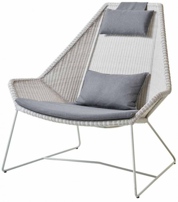 Breeze Högryggad Fåtölj Vit
