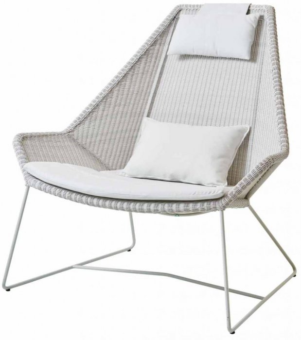Breeze Högryggad Fåtölj Vit