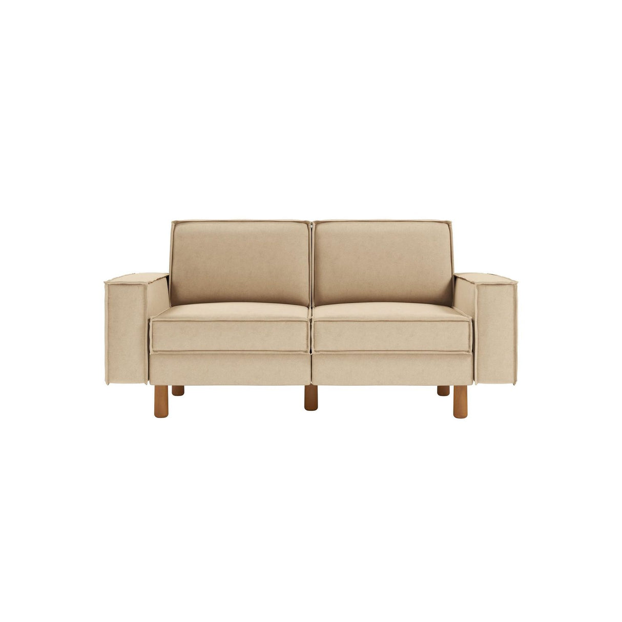 Samarkand (173 x 89 x 87 cm) 2-sitssoffa Sand valnöt