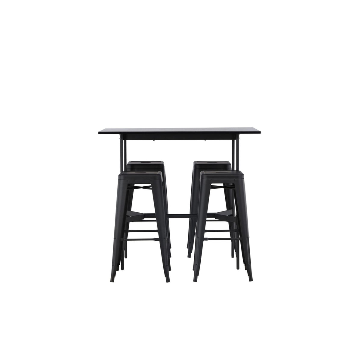 Rax, Tempe Rektangulär matgrupp Svart, Svart, 120 x 60