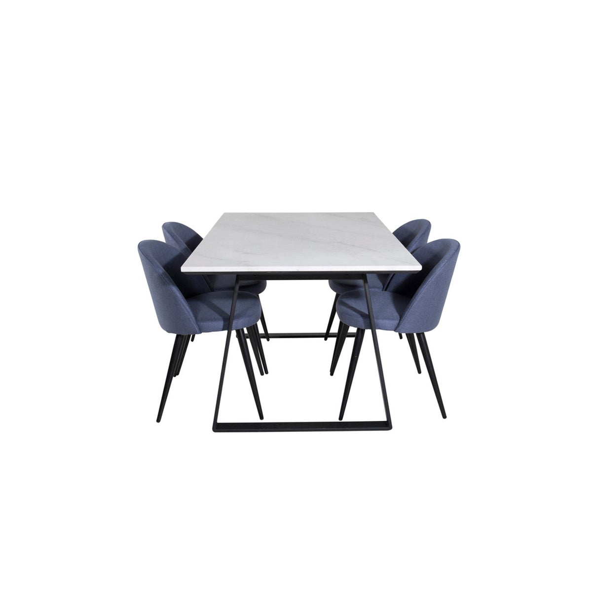 Estelle, Velvet Rektangulär matgrupp