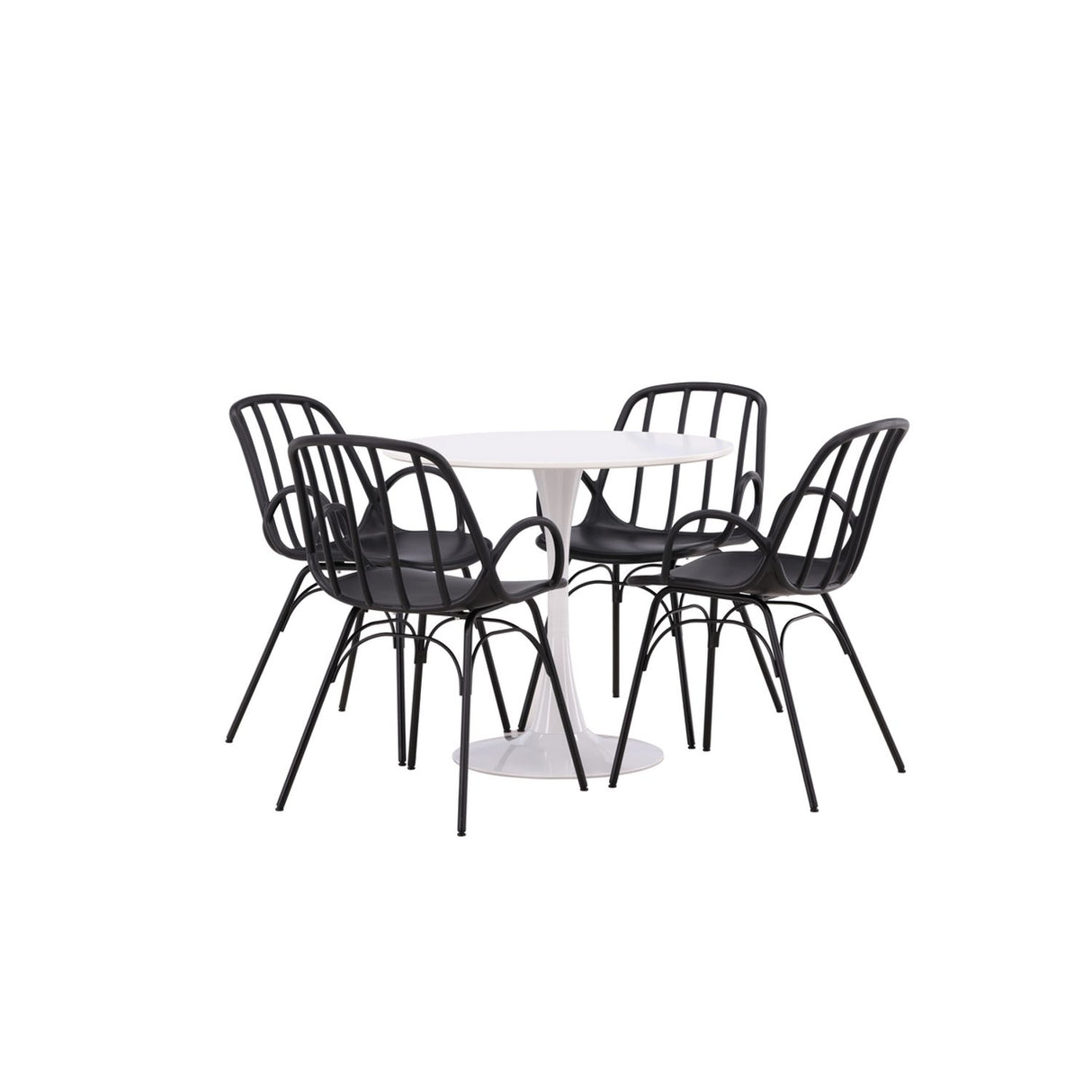 Rund matgrupp Svart