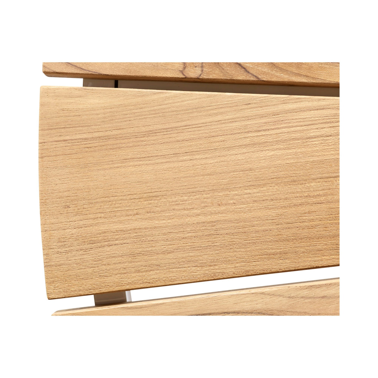 Ellen Trädgårdsbord i Teak och Aluminium 110 cm, Vit
