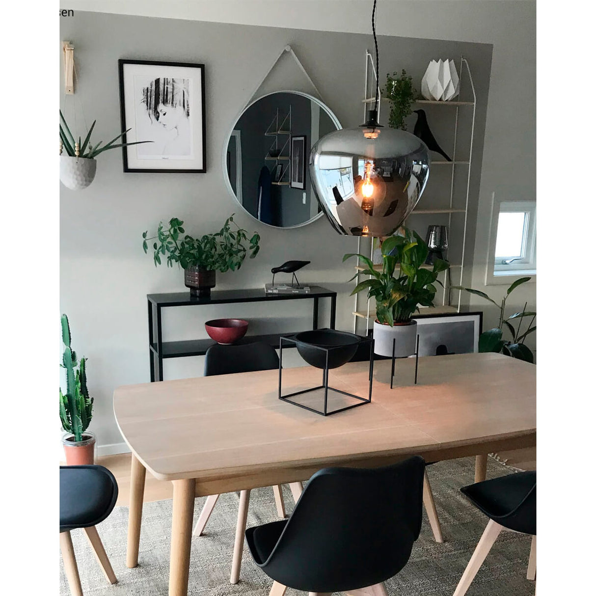 Bellissimo Grande Taklampa Rökgrå