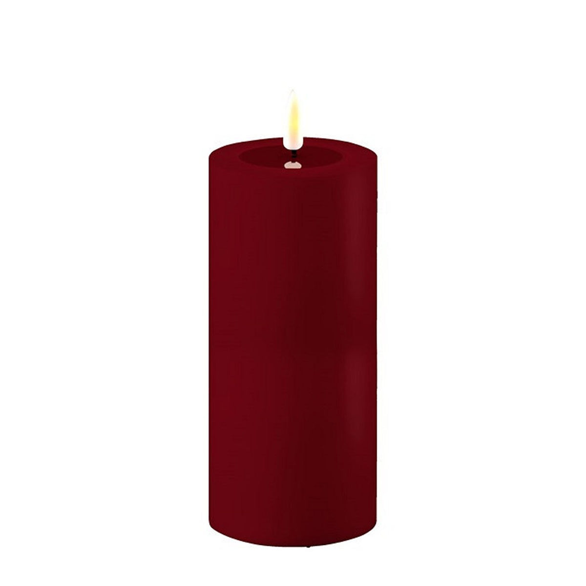 LED Utomhus 7,5x15 cm Blockljus Bordeaux