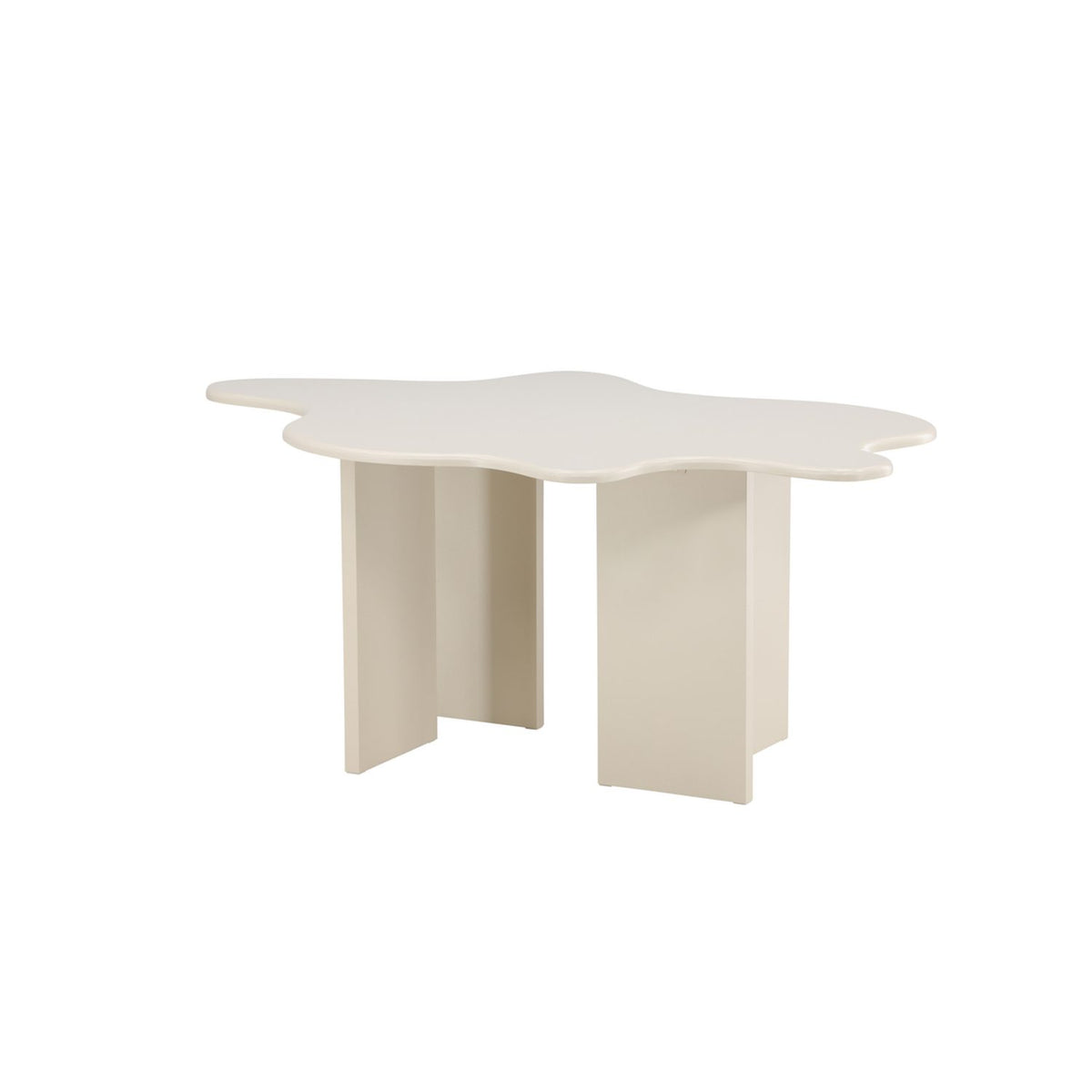 Flower Ovalt matbord Beige