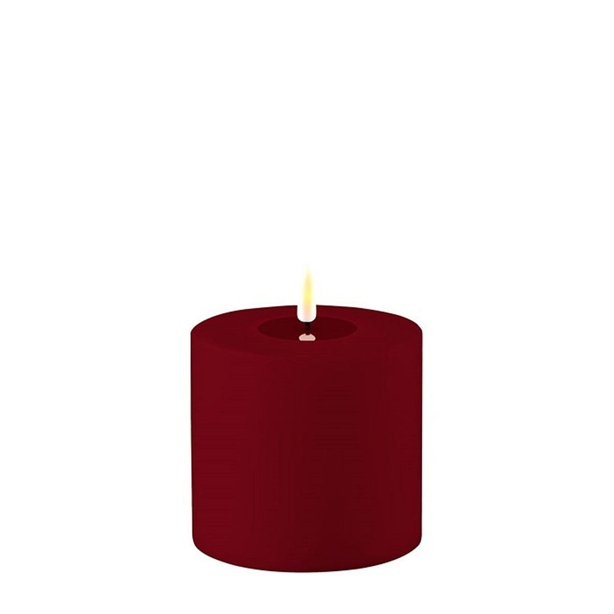 LED Utomhus 10x10 cm Blockljus Bordeaux
