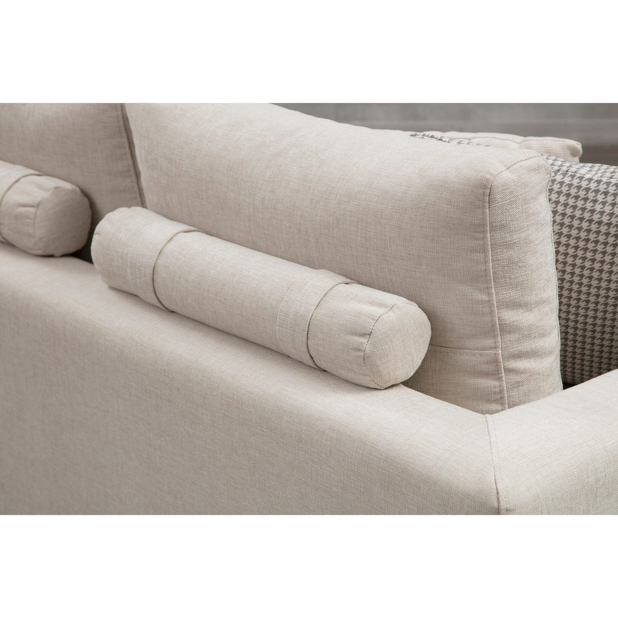 Ghent med sidobord (320 x 102 x 84 cm) Beige 4-sits soffa