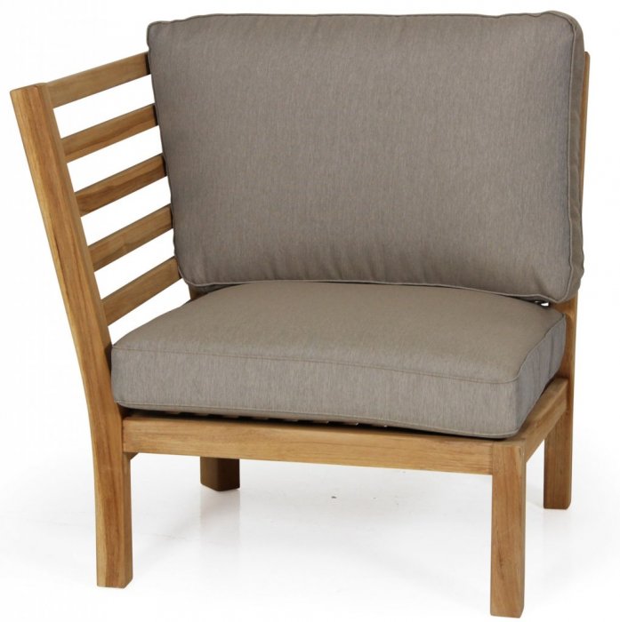 Milano Avslut Höger Teak Beige Dyna