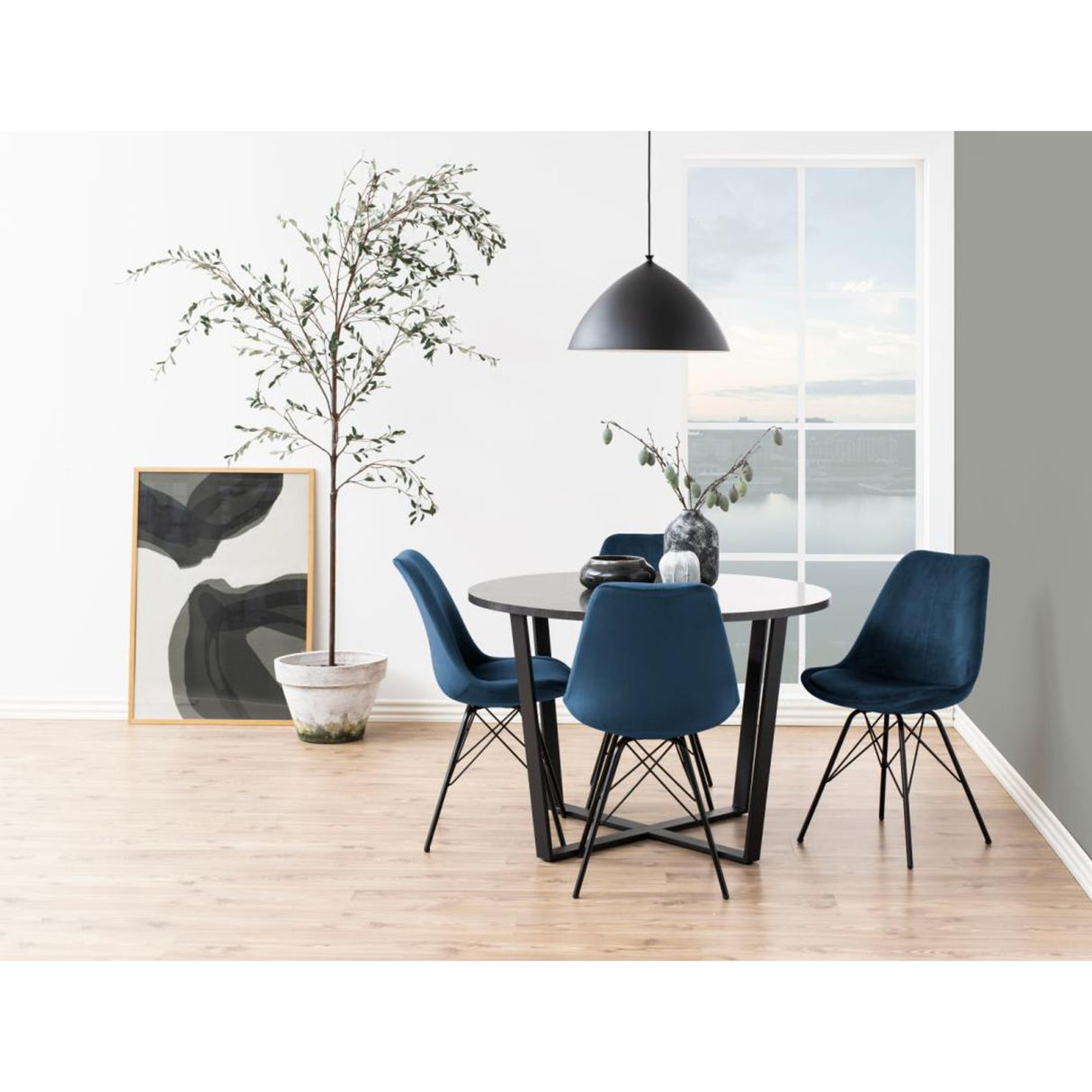 Shibuya Matstol Vic tyg Marinblå