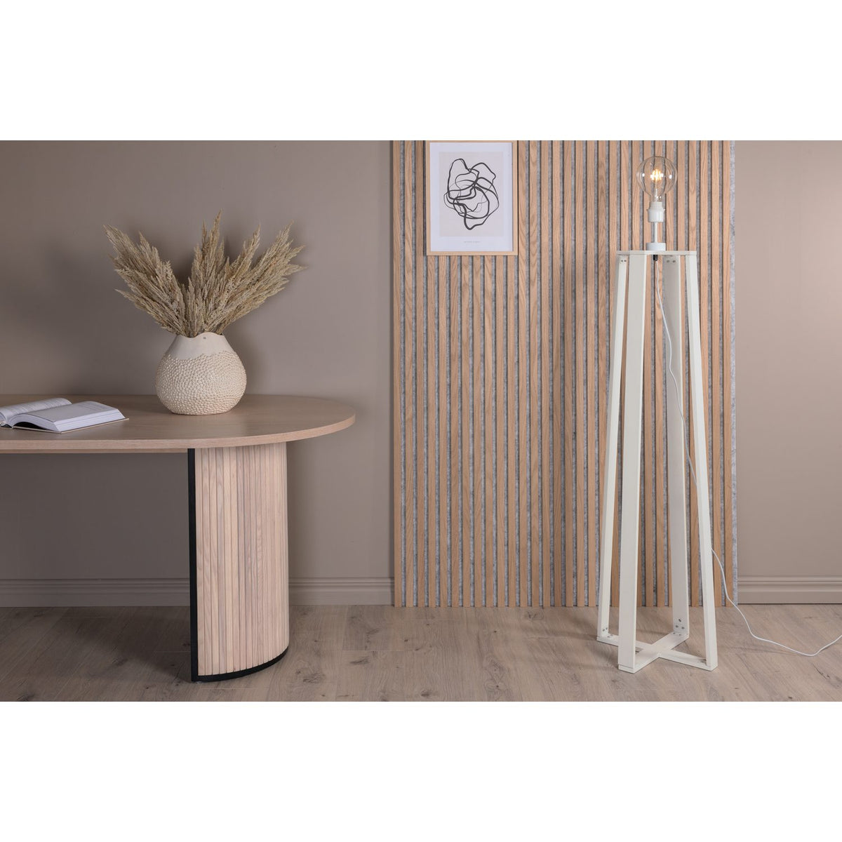 Avspark Golvlampa Vit