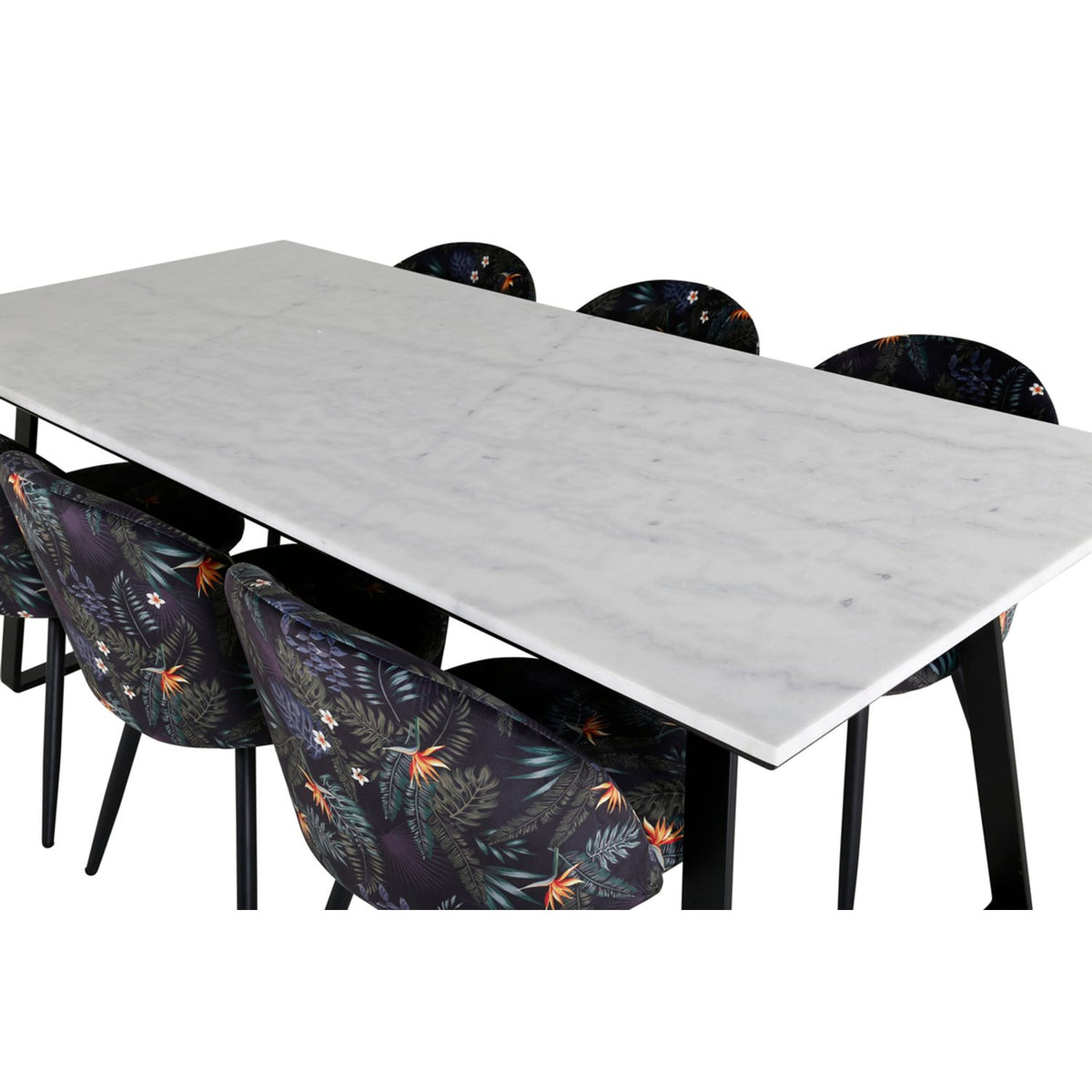 Estelle, Velvet Rektangulär matgrupp Beige