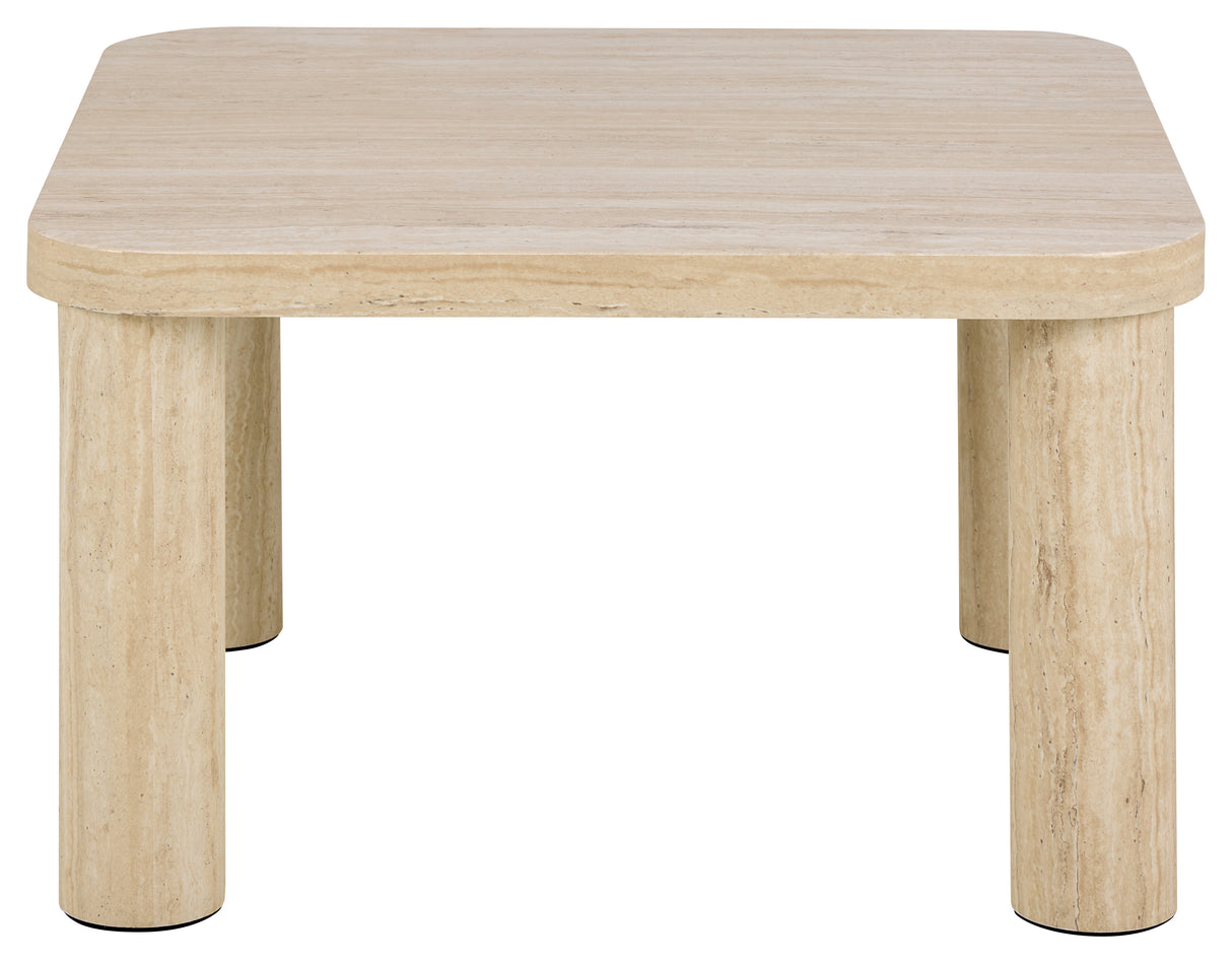 Pamela Soffbord 60x60 cm Travertin