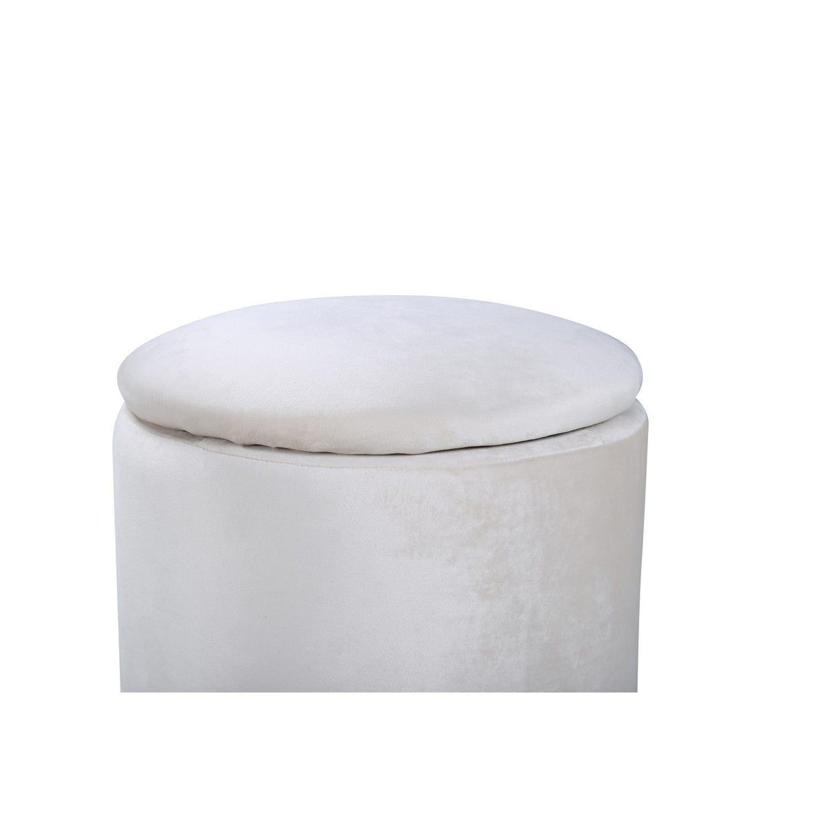 Limpen Puff Vit, Polyestersammet