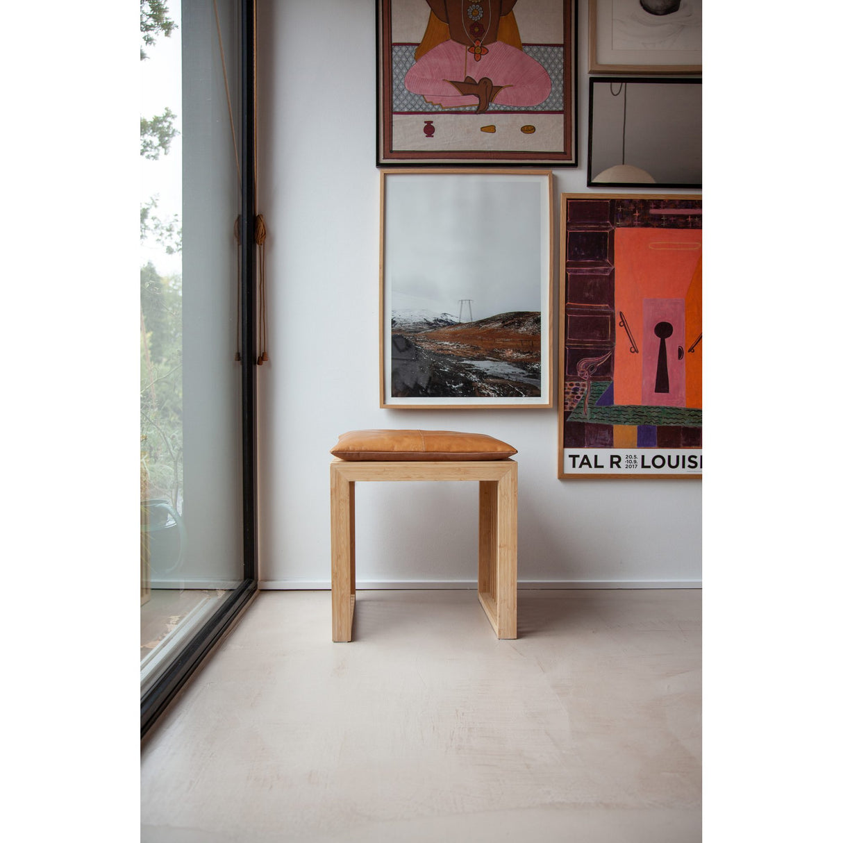 Rib Set Pall Bambu, Ljusbrun Sittdyna