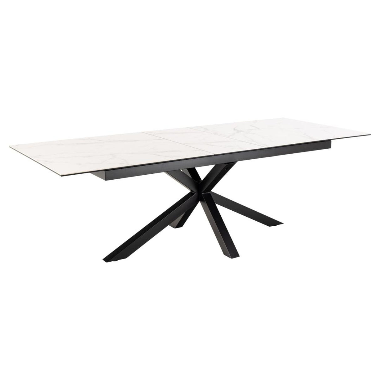Verdun Matbord 100x200-240 cm Vitt Akranes