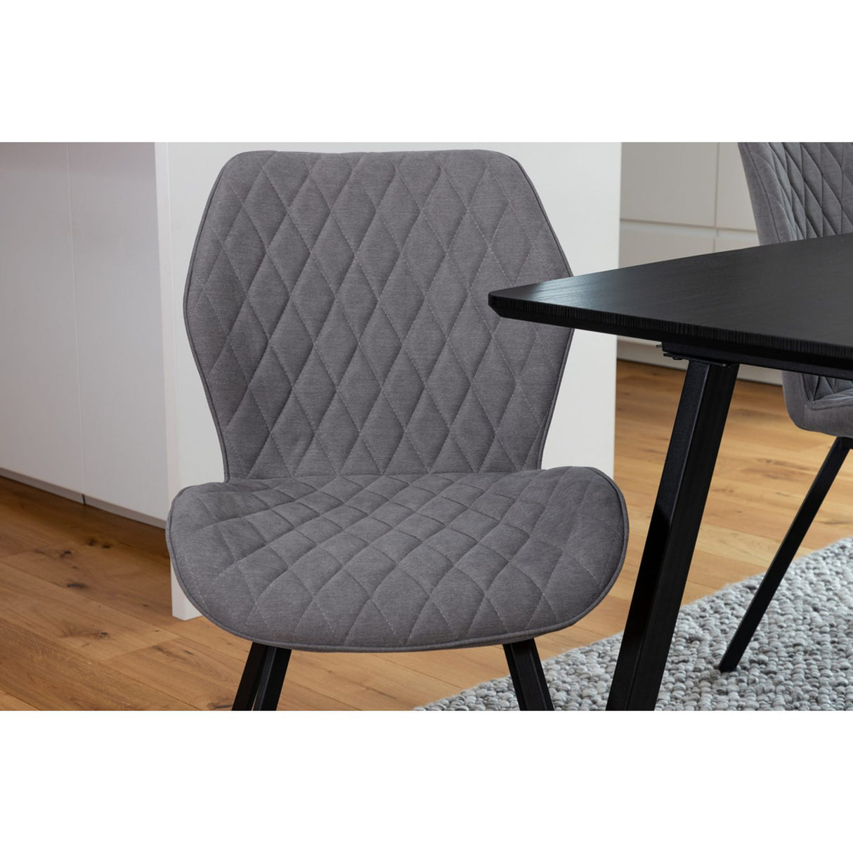Inca, Gemma Rektangulär matgrupp Svart,Grå, Svart, 160 x 85