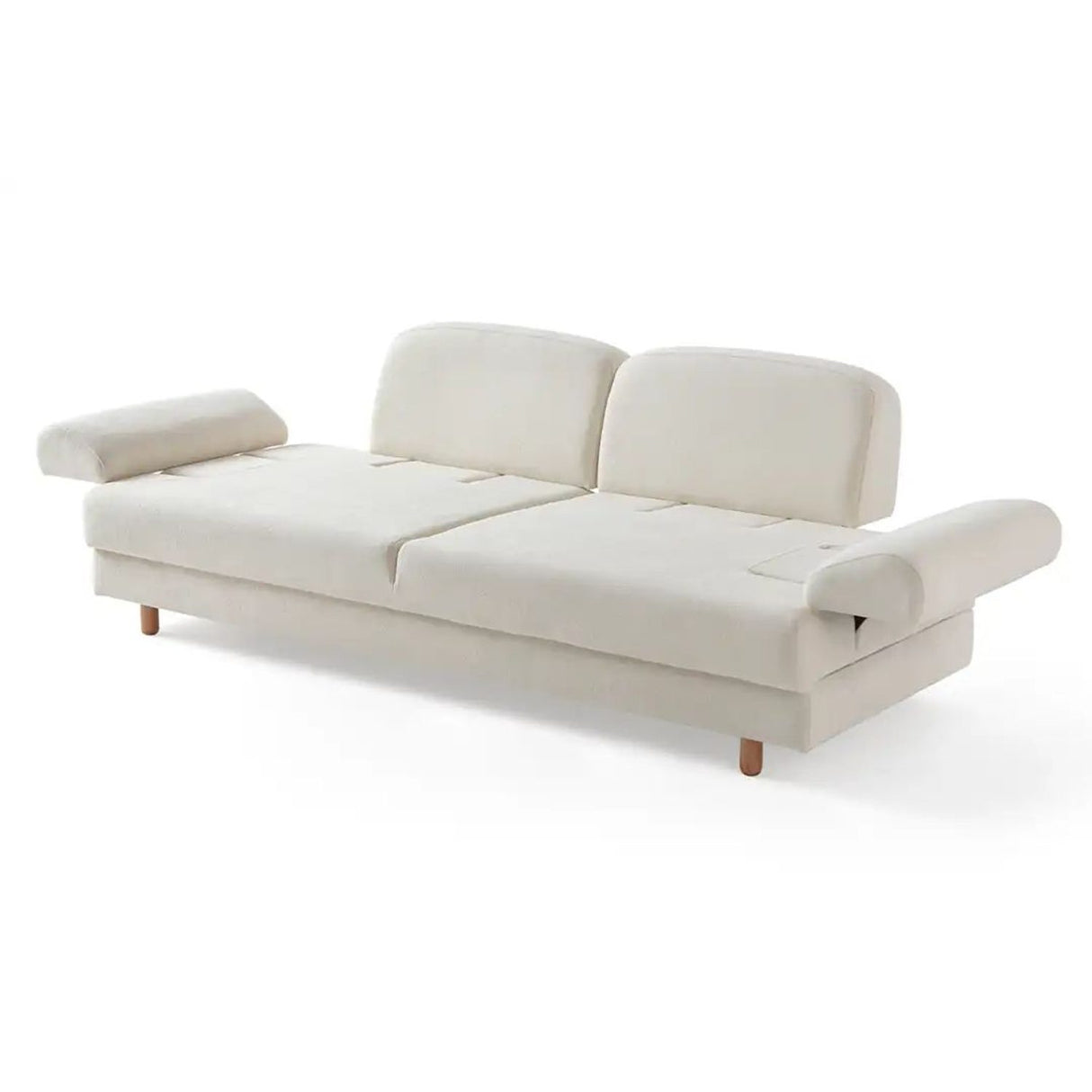 Tupelo 3-sits bäddsoffa Vit