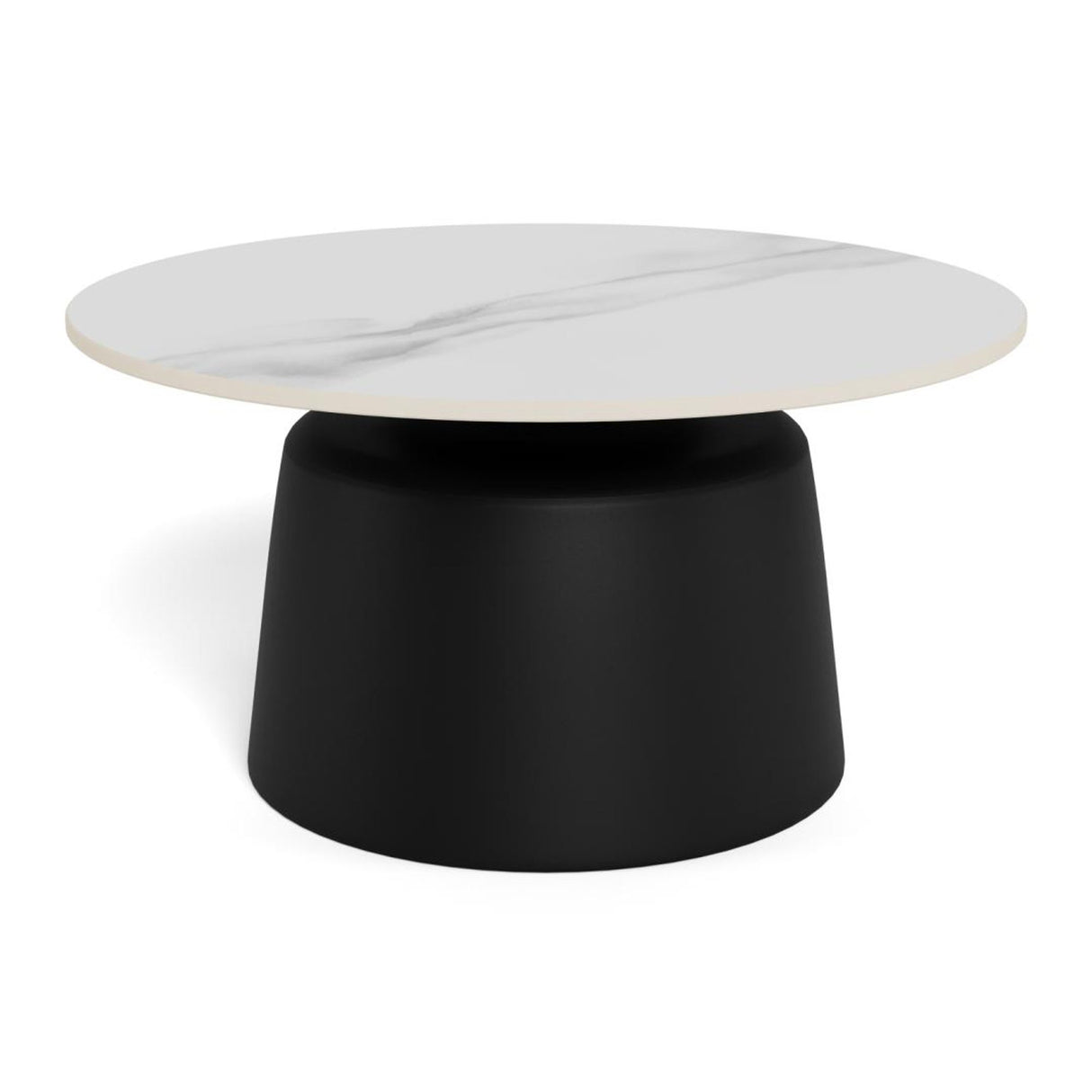 Nimbus soffbord Keramik Vit 70 cm Runt