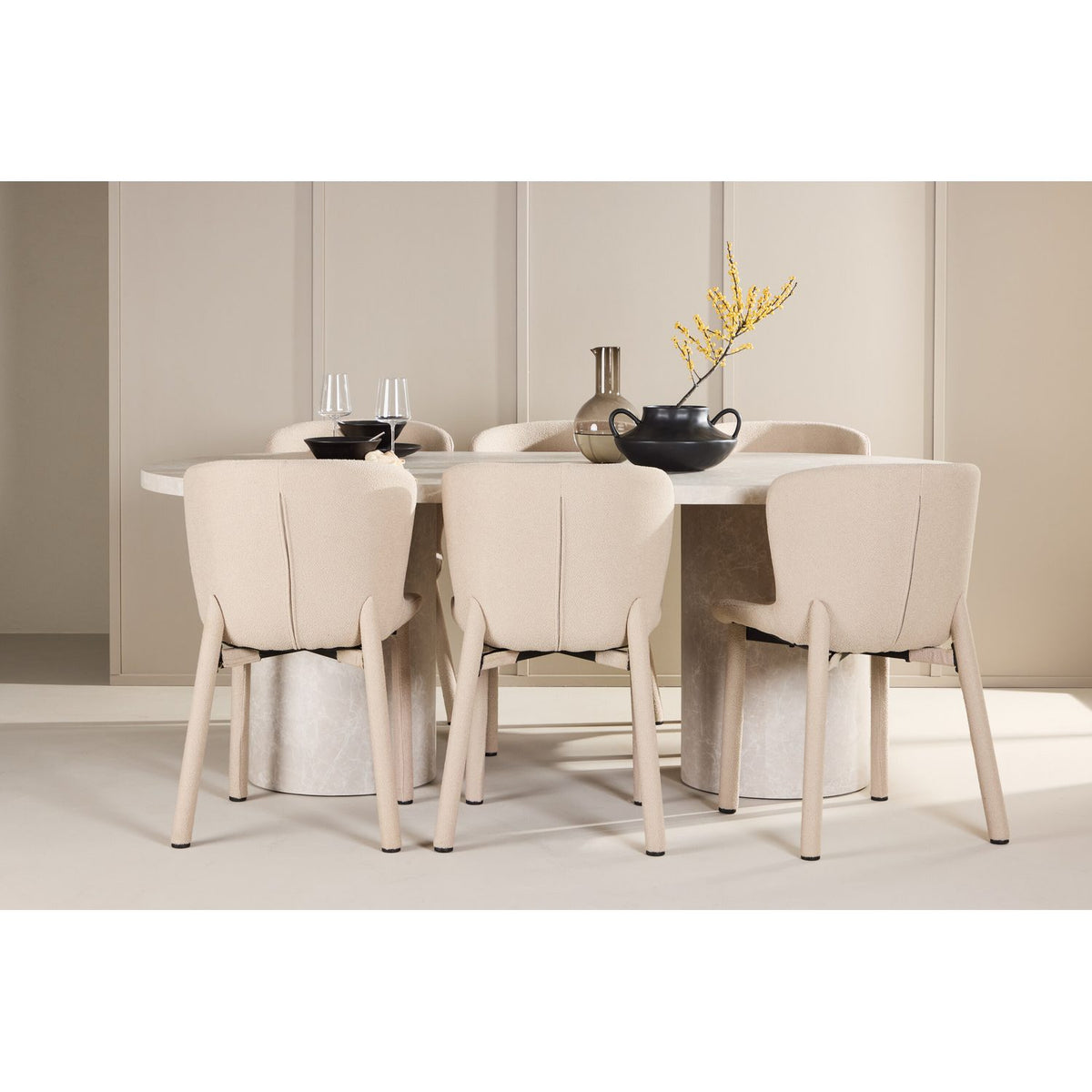 Narvik, Astoria Oval matgrupp Beige, Beige, 200 x 100