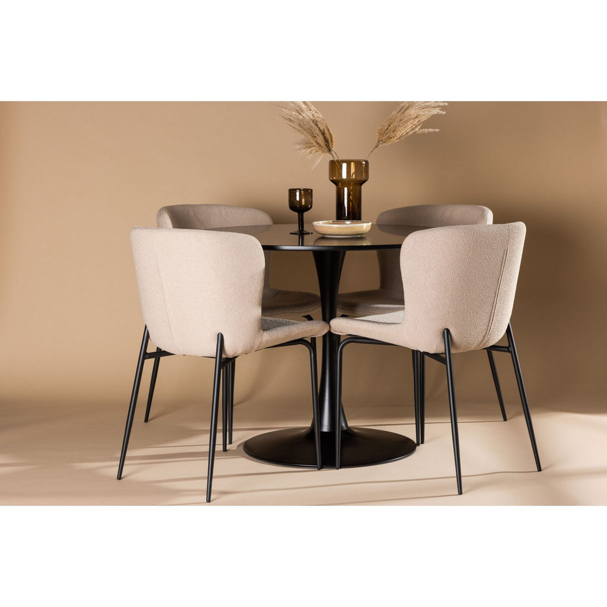 Glade, Modesto Rund matgrupp Svart,Brun, Svart, ⌀100