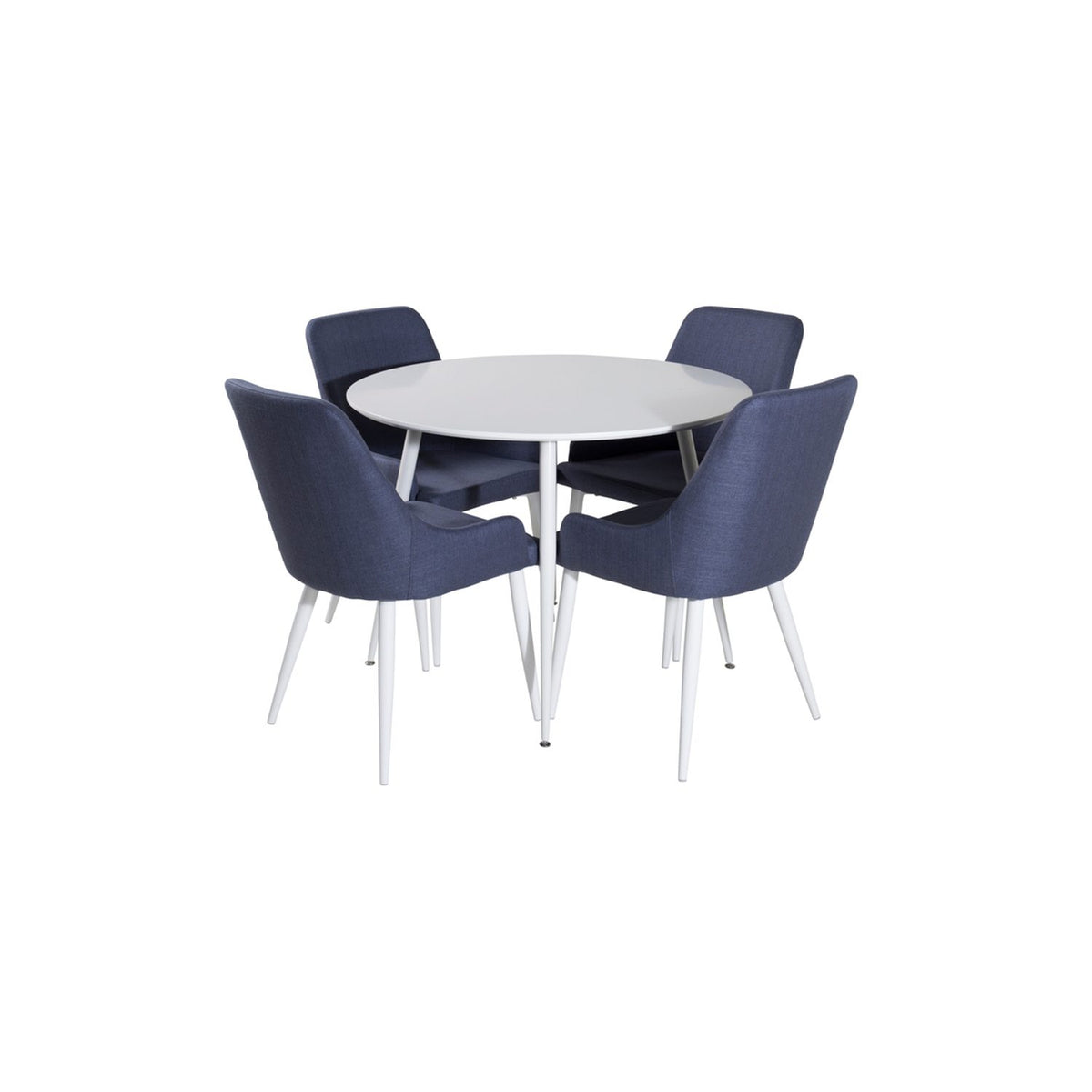 Plaza, Plaza Rund matgrupp Blå, vit, Vit, ⌀100
