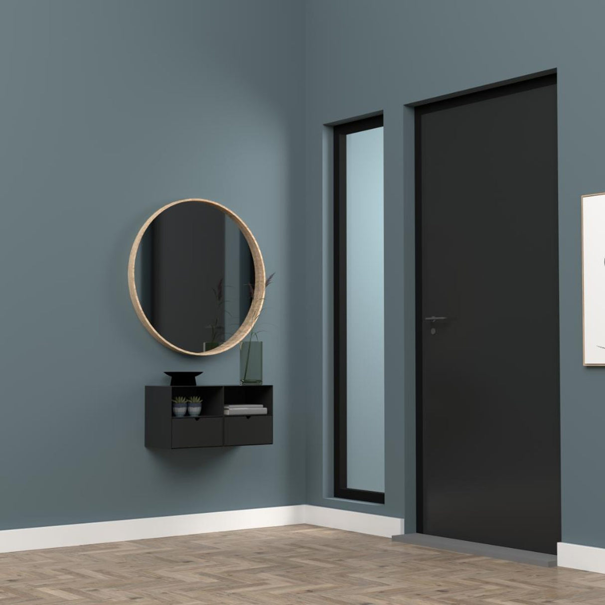 Joliet Sängbord 30x25 cm Svart