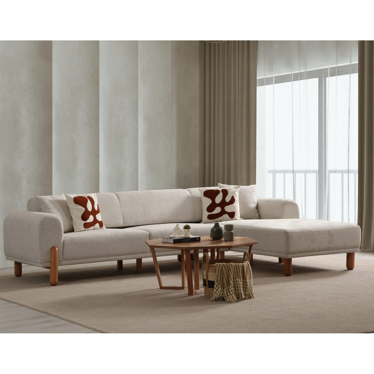 Lyke (290-180 x 88 x 75 cm) Hörnsoffbädd Höger