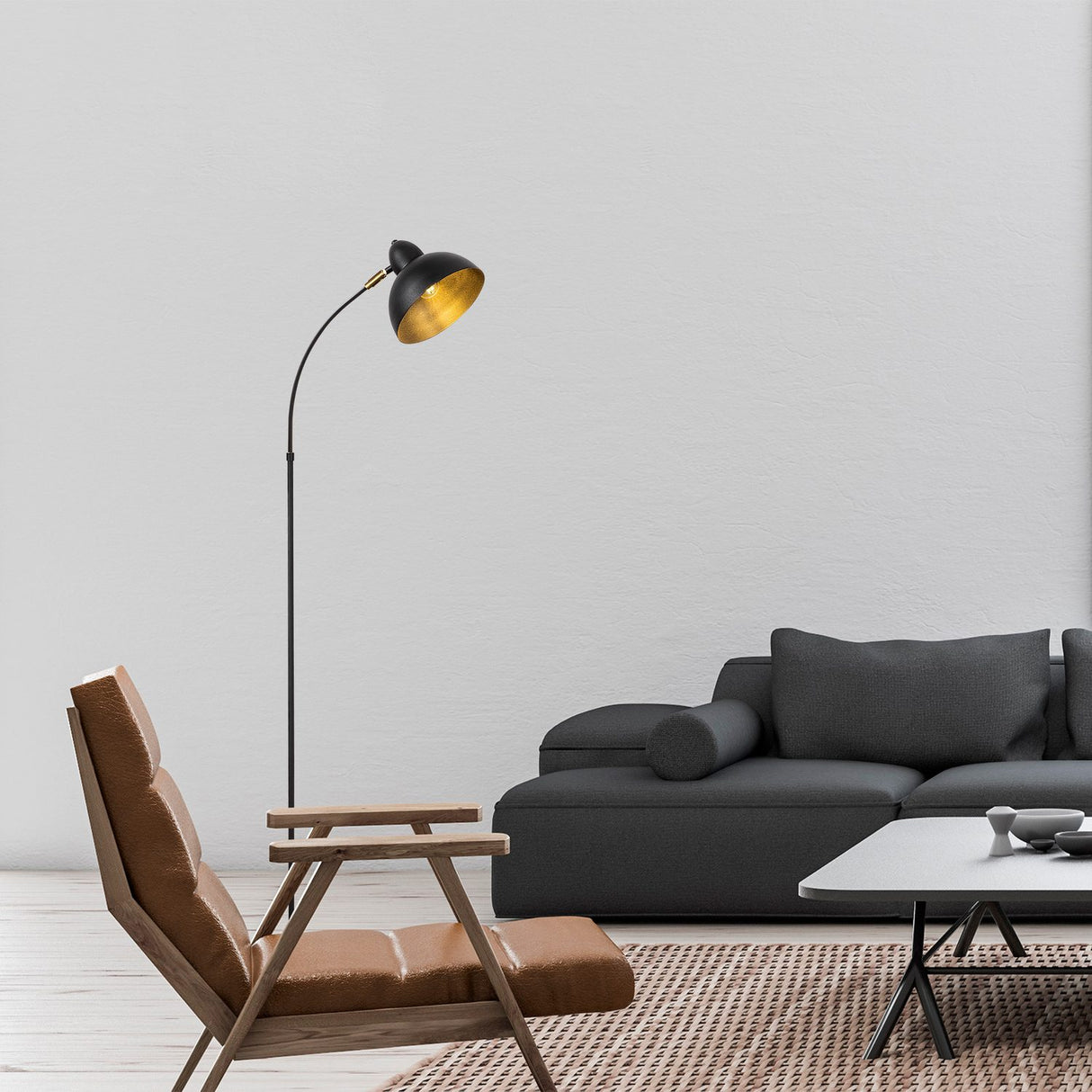 Gama Golvlampa Svart / Antik