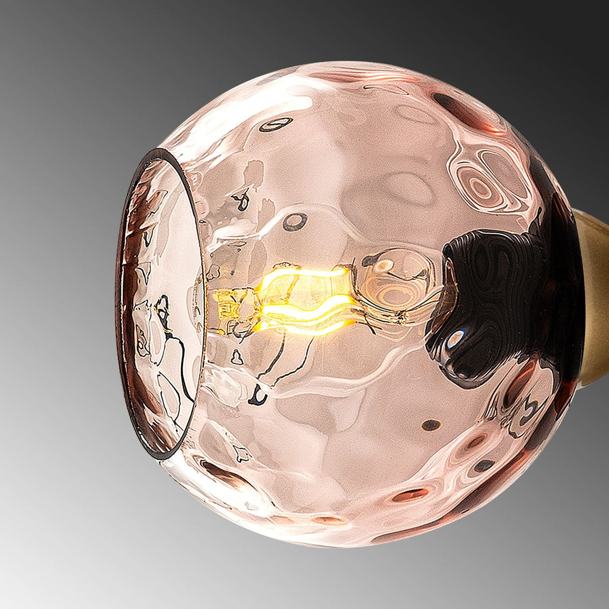 Maputo (15 x 18 x 15 cm) Rosa guld Vägglampa