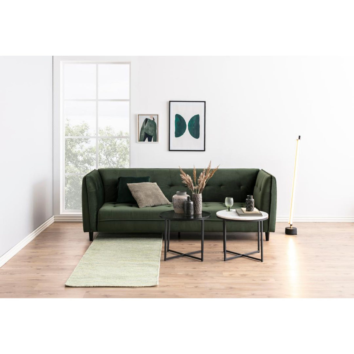 Cross Sidobord Rund 55 cm Svart