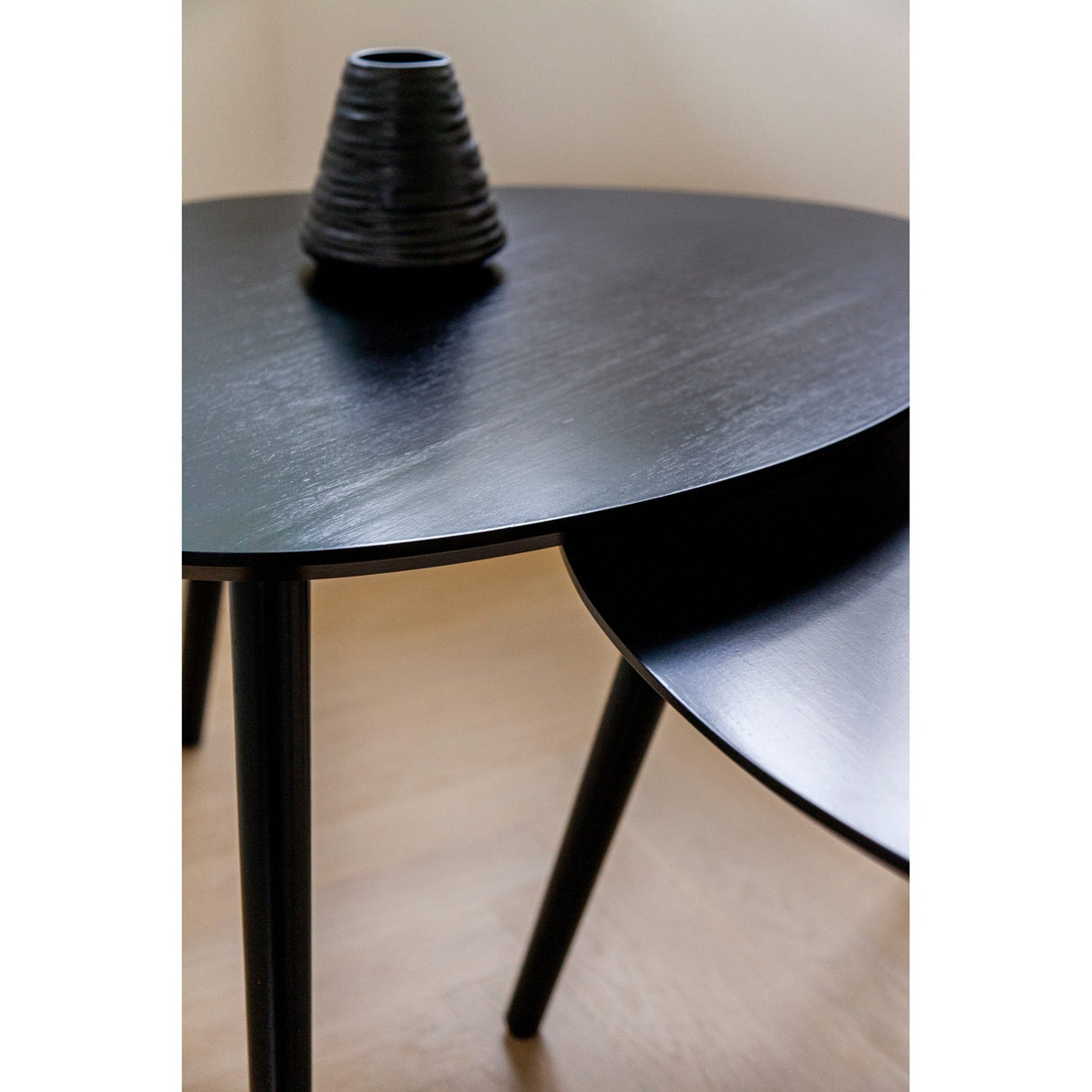 Noble 2-set Stor/Liten Satsbord Svart