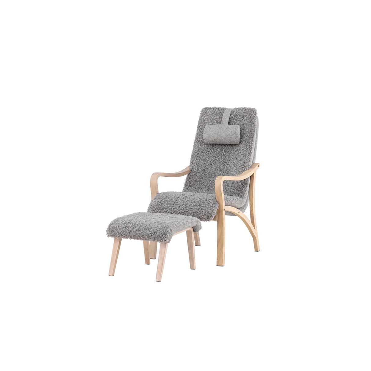 Fårö Loungestol Vitlaserad