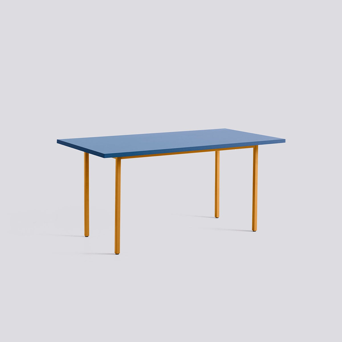 Two-Colour L160 × B82 × H74 cm Matbord Blue, Ochre – pulverlackerat stål