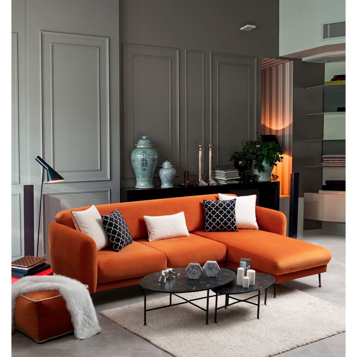Roseau Hörn (270-170 x 98 x 85 cm) Bäddsoffa, hörn Höger