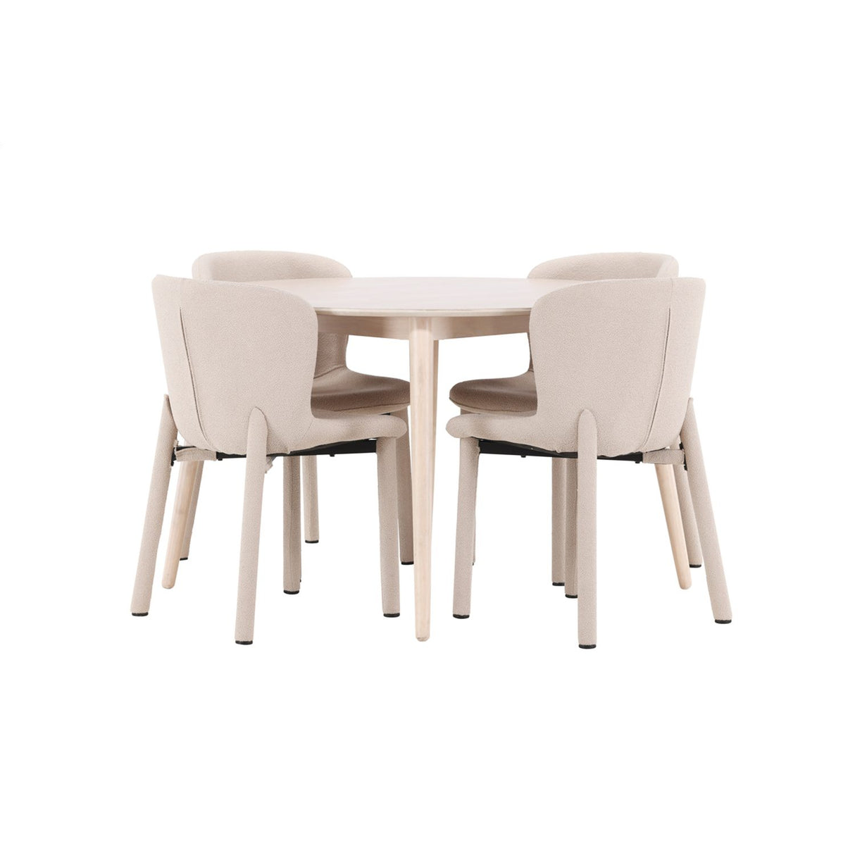 Flora, Astoria Runt matgrupp Beige, Vitlasyr, ⌀120