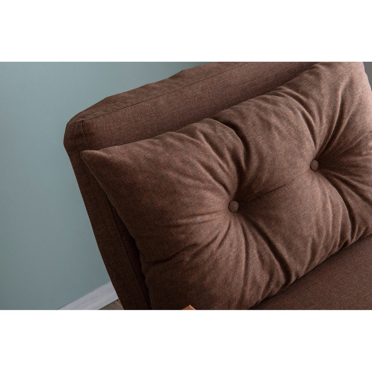 Hanoi Enkel lampa (26 x 120 x 60 cm) Brun 1-sits bäddsoffa