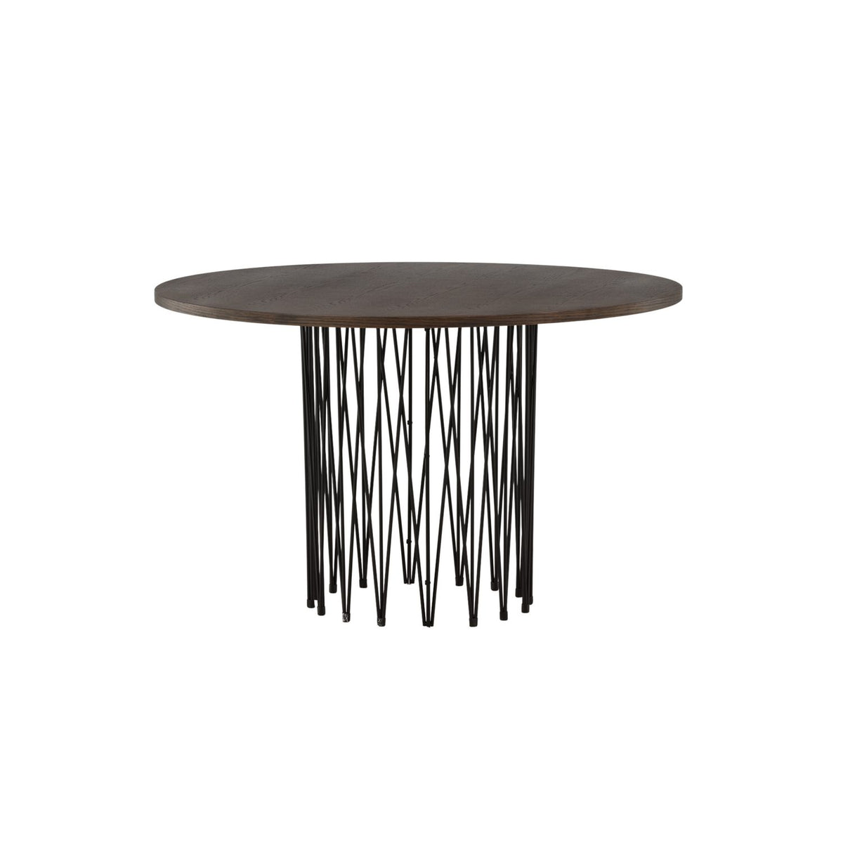 Stone Runt matbord Svart, mocca, MDF, ⌀120