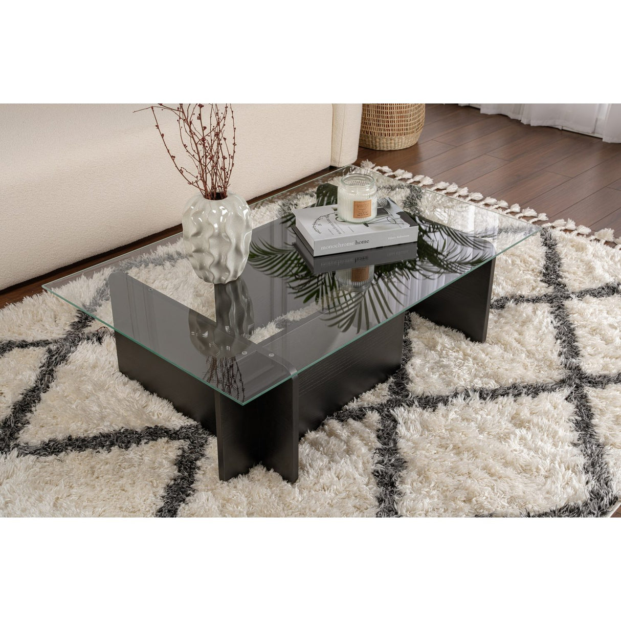 Emad Soffbord Wood Black