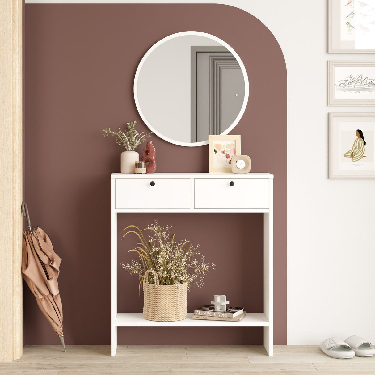 Kotor (80,4 x 90 x 24,2 cm) vit Sideboard
