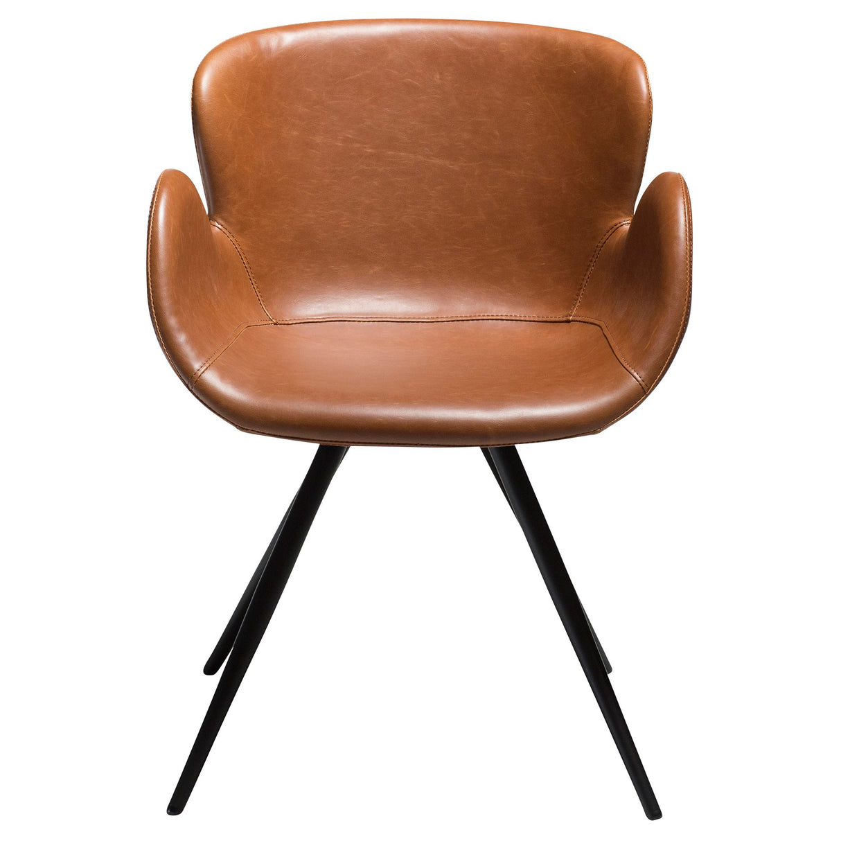 Gaia Stol Vintage Light Brown Art.Leather, Black