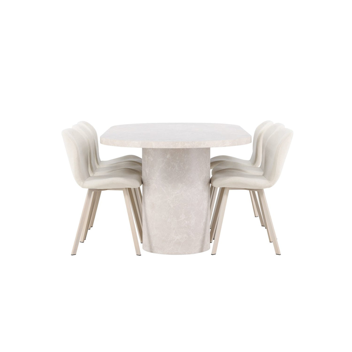Narvik, Lilja Oval matgrupp Beige, Beige, 200 x 100