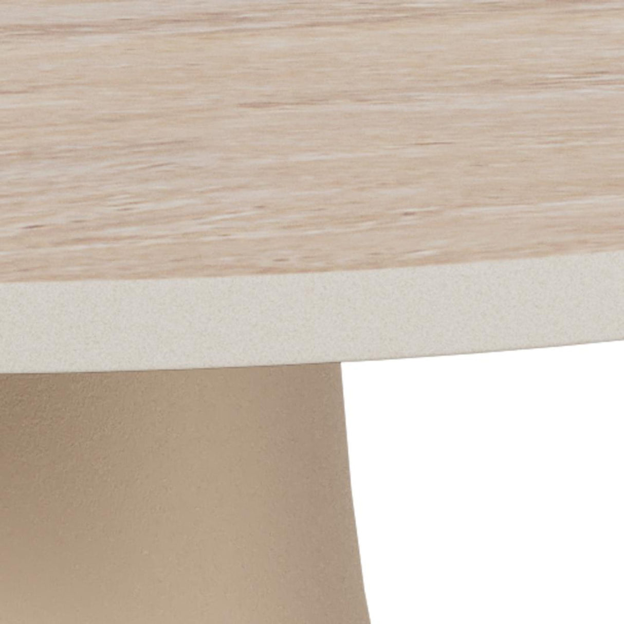 Nimbus Sidobord Keramik Beige 45 cm Runt