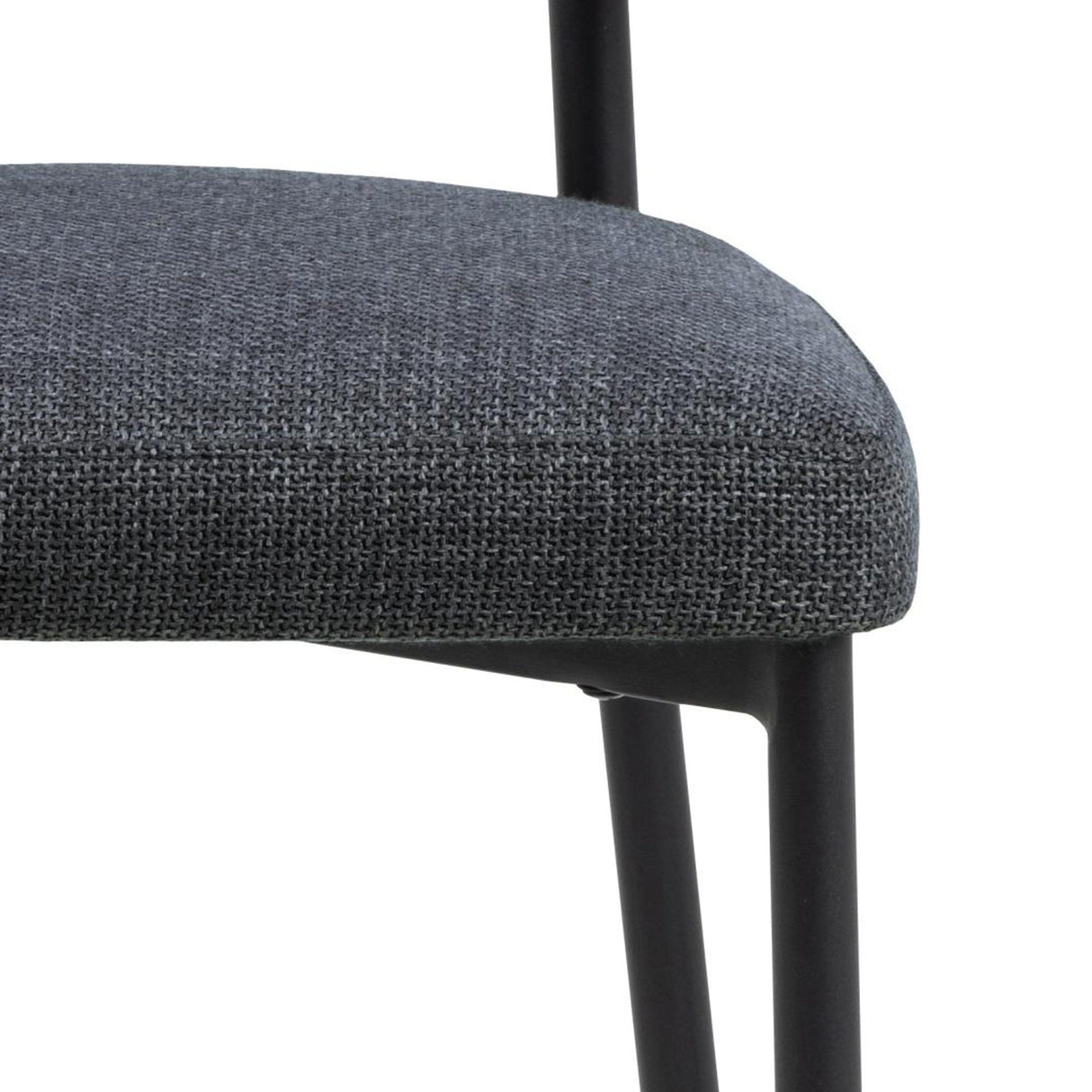Kaley Matstol Basel tyg Mörkgrå