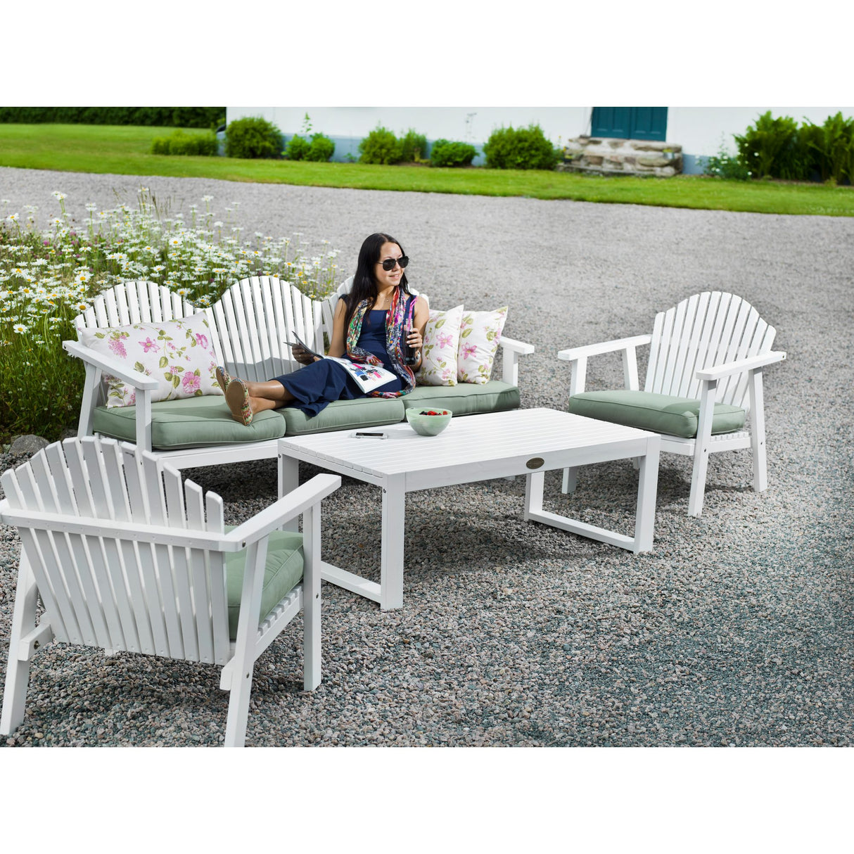 Gotland Utebord 60 x 120 cm Vit