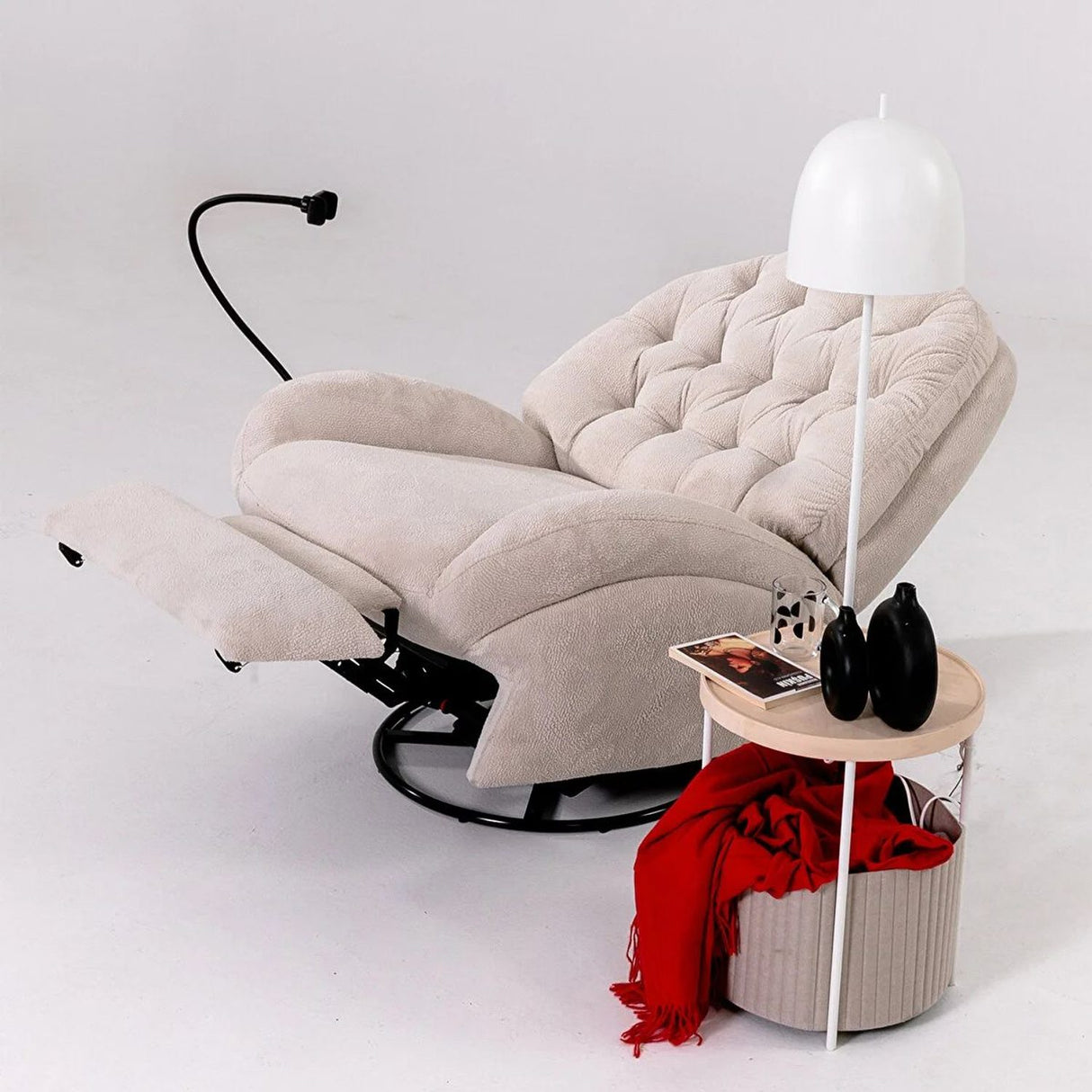 Ellie Electric Reclinerfåtölj Kräm