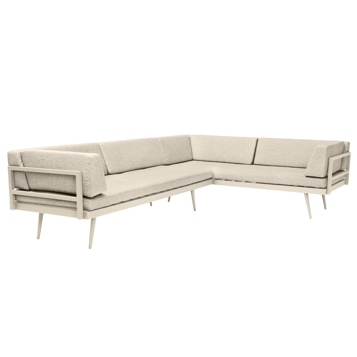 Rio 4 personer Loungesoffa Sand dynor/Sandy Grey Aluminium