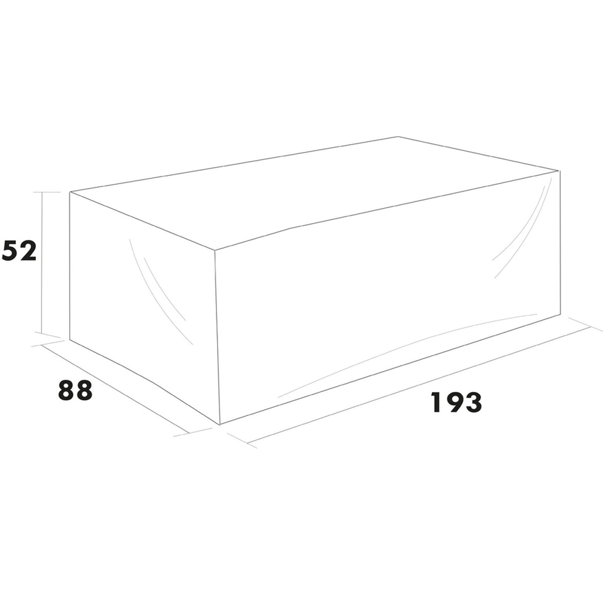 Möbelskydd Hörngrupp Skagenäs 2-sits Svart