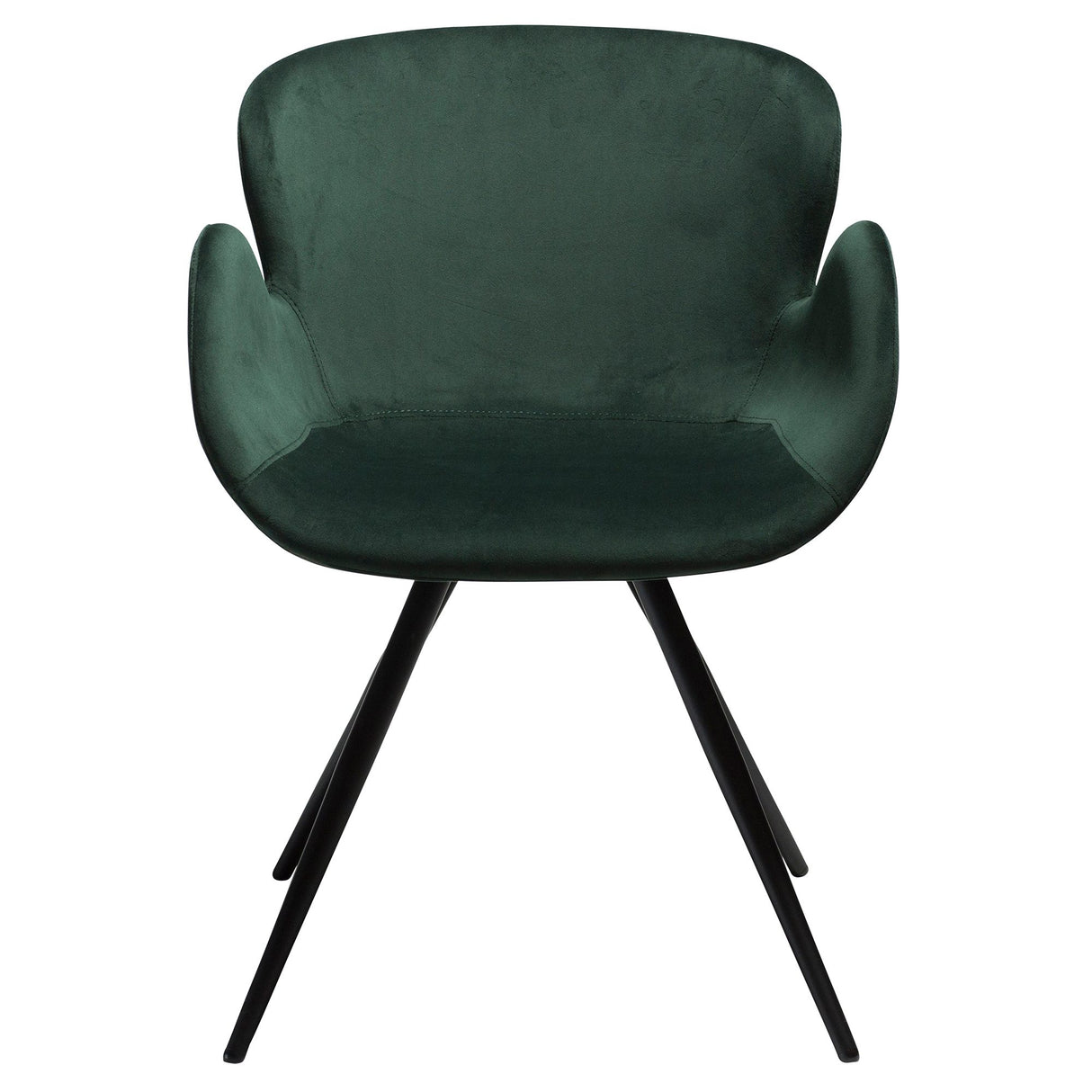 Gaia Stol Emerald Green Velvet, Black